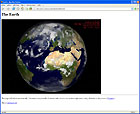 Vue d'artiste de la Terre, actualis�e toutes les 3 heures